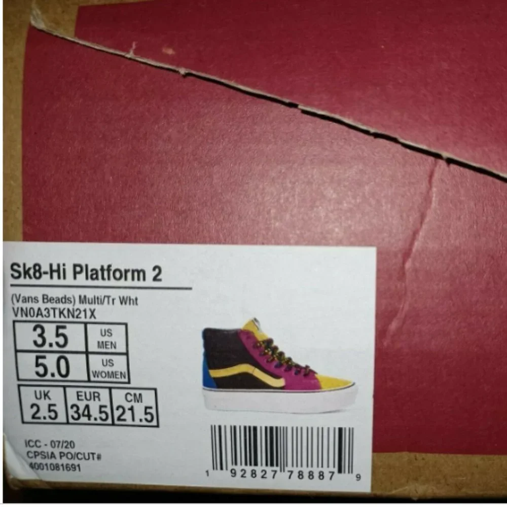 Vans Beads Sk8 Hi 2 Platform Men's 3.5/Women's 5 VN0A3TKN21X